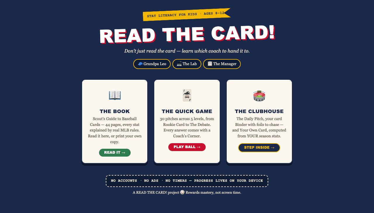 READ THE CARD!