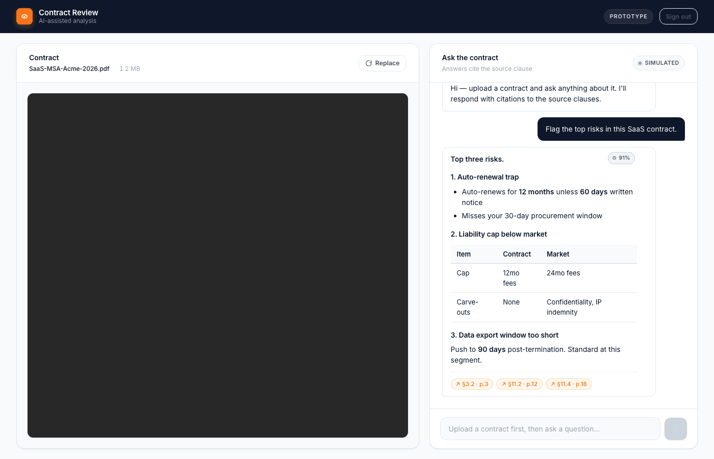 Redline — Contract Review