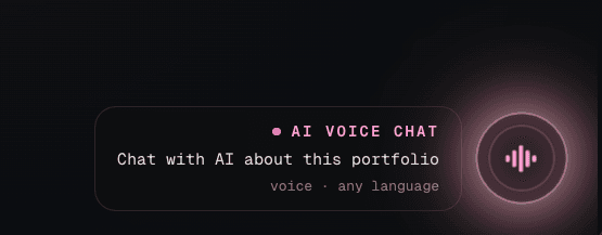 AI Portfolio Voice Agent